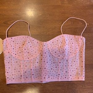 What A Gem Bustier Top // Peach medium